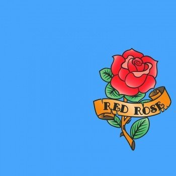Наклейка на телефон Red Rose